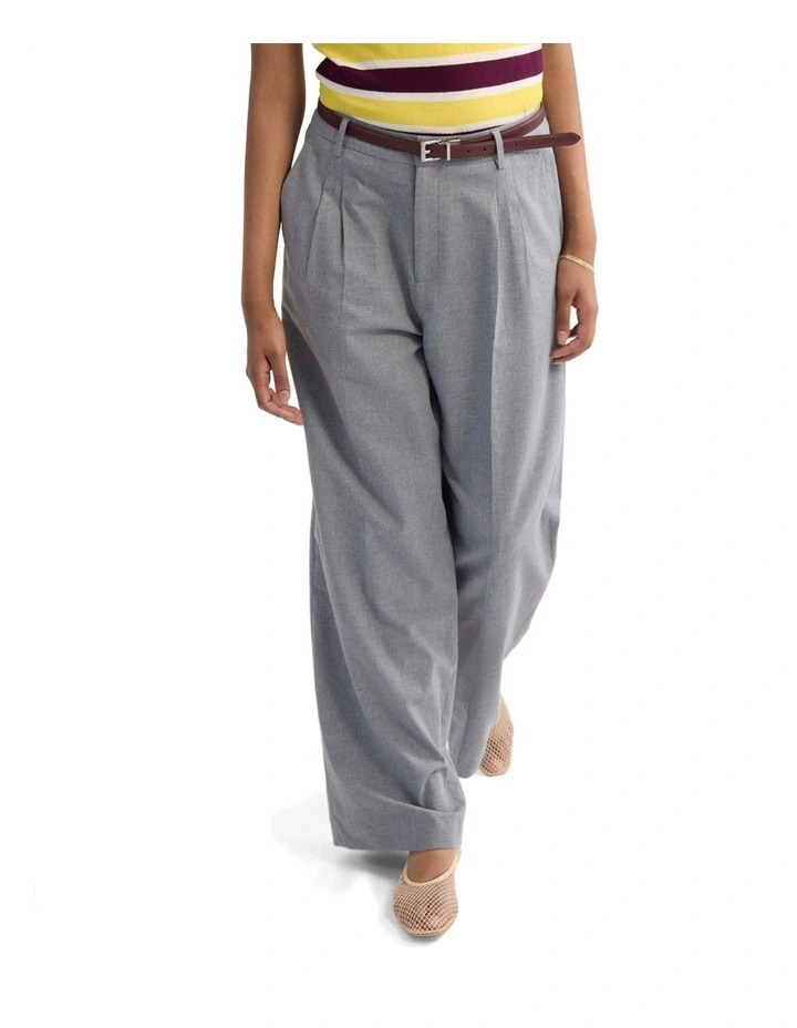 Cameron Euro Fabric Flannel Pant in Grey image 4