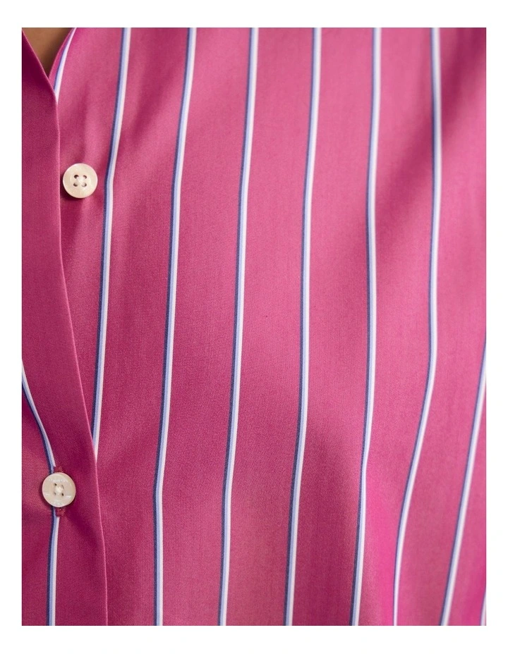 Hailey Oversized Shirt in Plum image 6