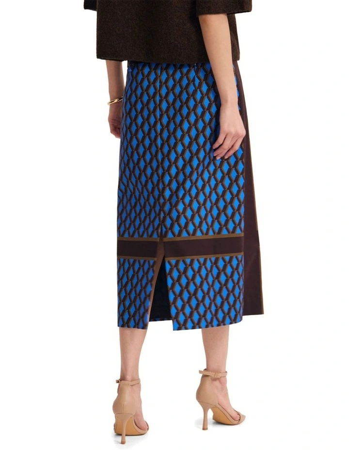 Nora Stretch Midi Skirt in Multi image 2