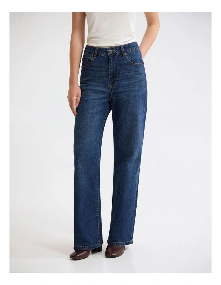 Farah Stretch Denim Jeans in Indigo image 1