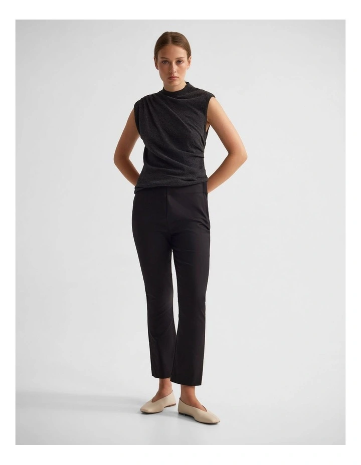 Blade Stretch Crop Pants in Black image 4