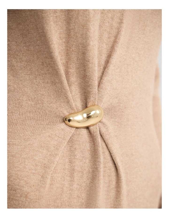 Adelaide Knitted Dress With Brooch image 6