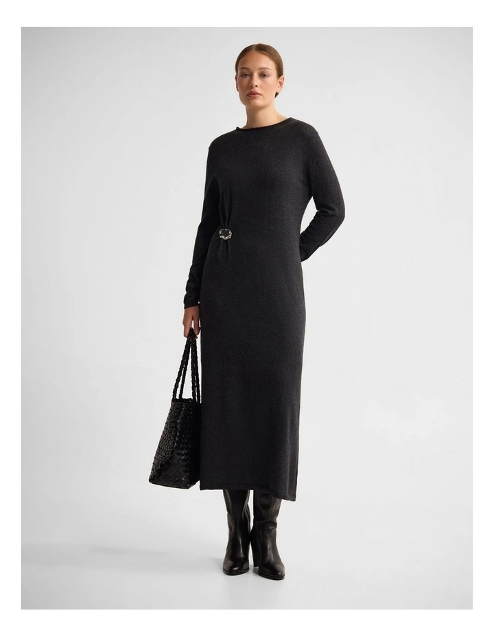 Adelaide Knitted Dress With Brooch image 1