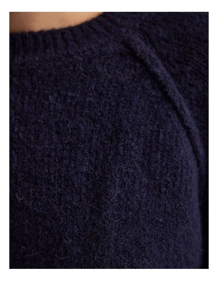 Mei Alpaca Blend Crew Neck in Navy image 6