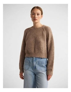 Mei Alpaca Blend Crew Neck in Brown