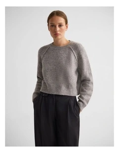 Mei Alpaca Blend Crew Neck in Grey
