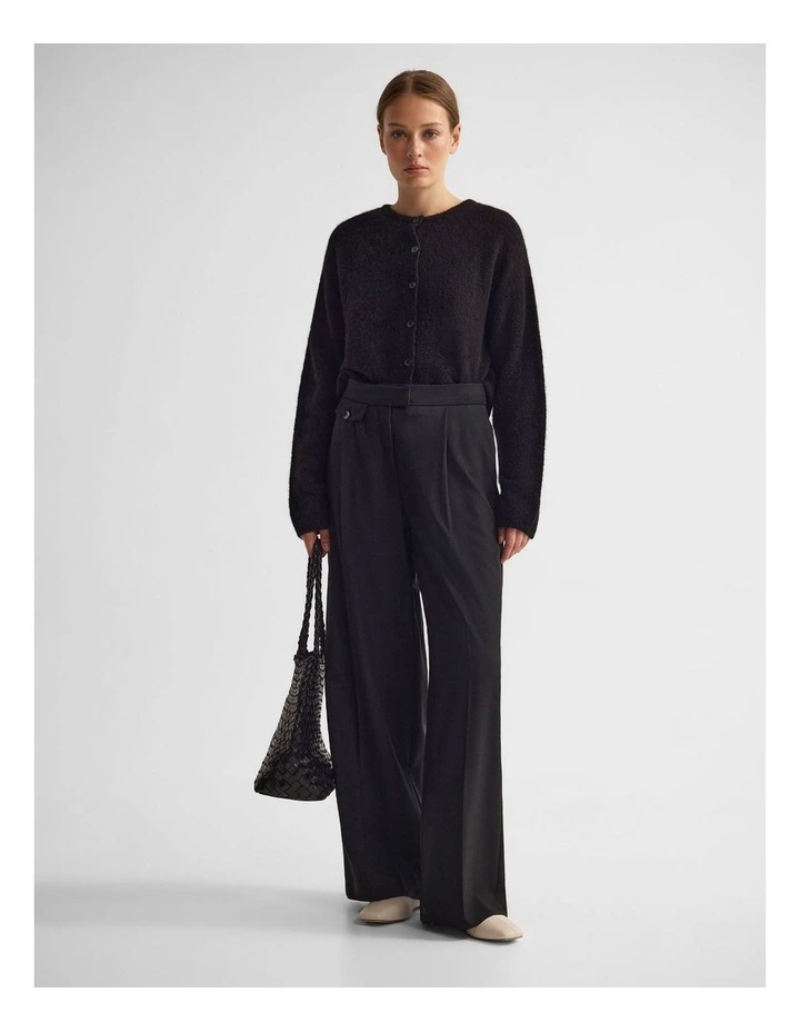 Jessie Wool Cardigan in Black image 5