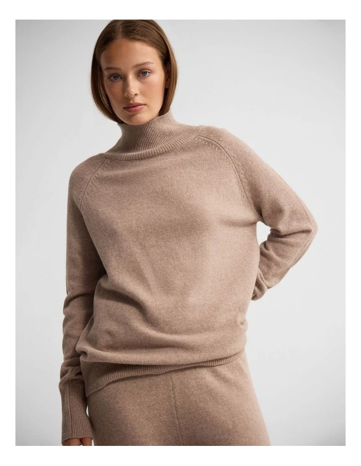 Arabella Wool Blend Knit in Fawn image 4
