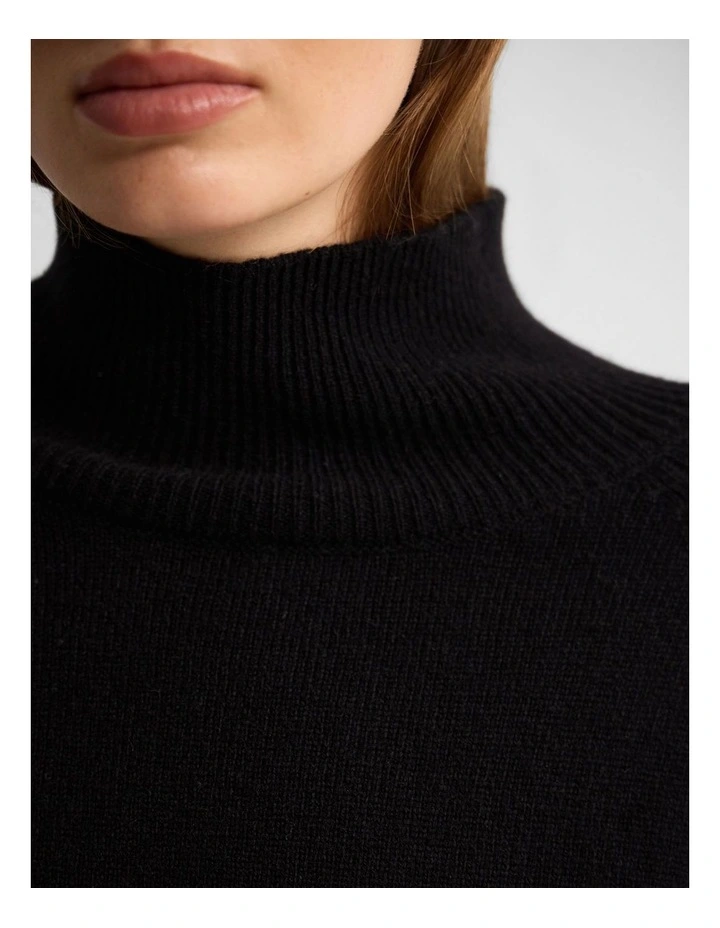 Arabella Wool Blend Knit in Jet Black image 6