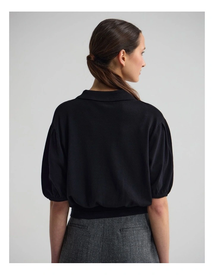 Rose Polo Knitted Top image 2