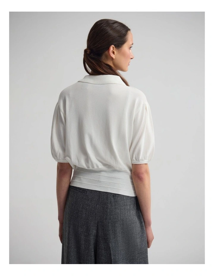 Rose Polo Knitted Top image 2
