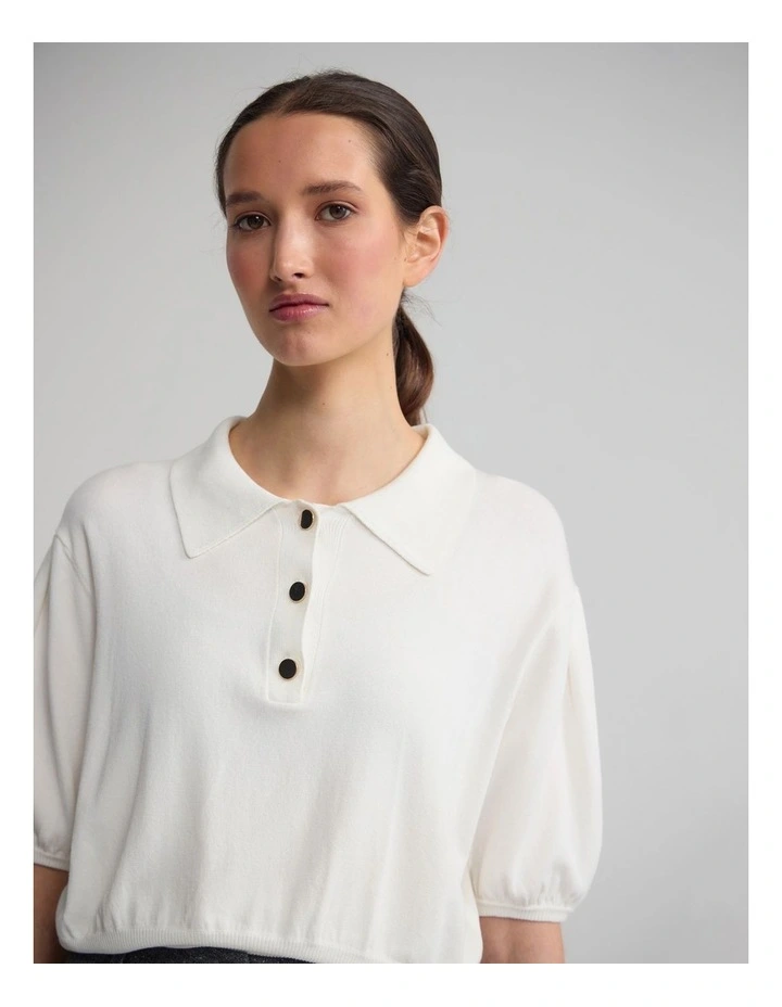 Rose Polo Knitted Top image 4