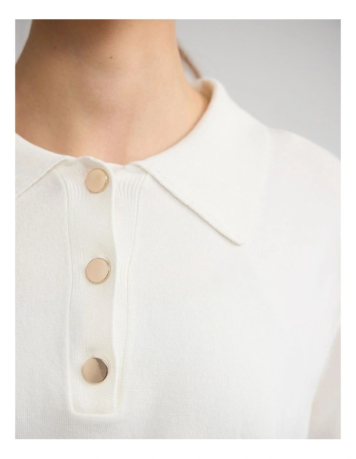 Rose Polo Knitted Top image 6