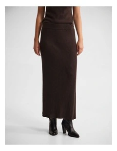Belle Rib Knitted Skirt