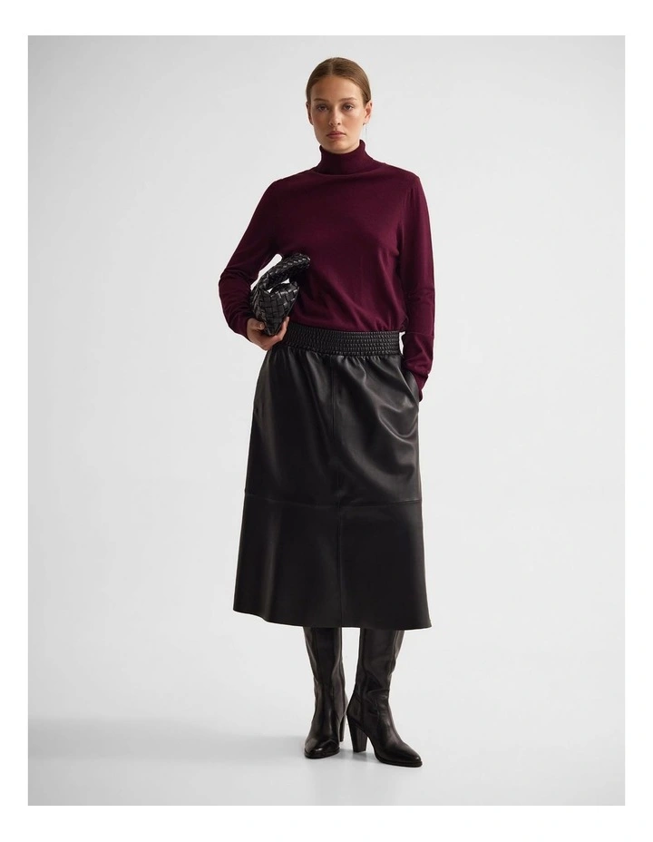 Ela Turtle Neck Knit in Cocoberry image 5