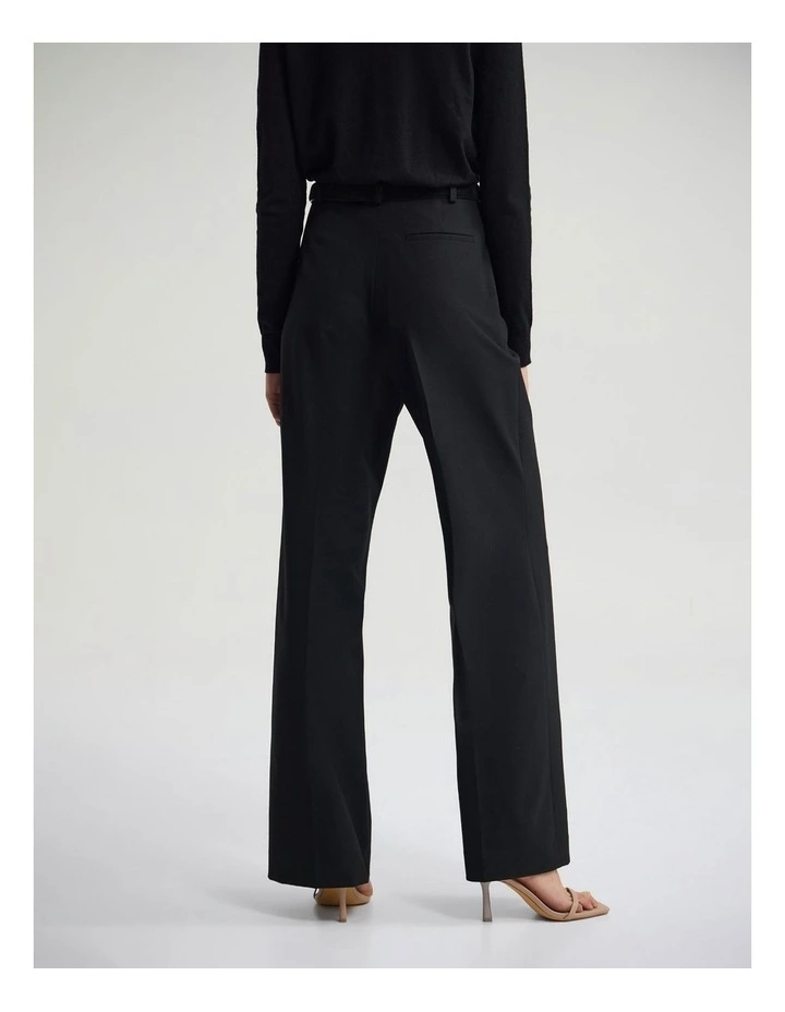 Calista Straight Leg Pant in Black image 2