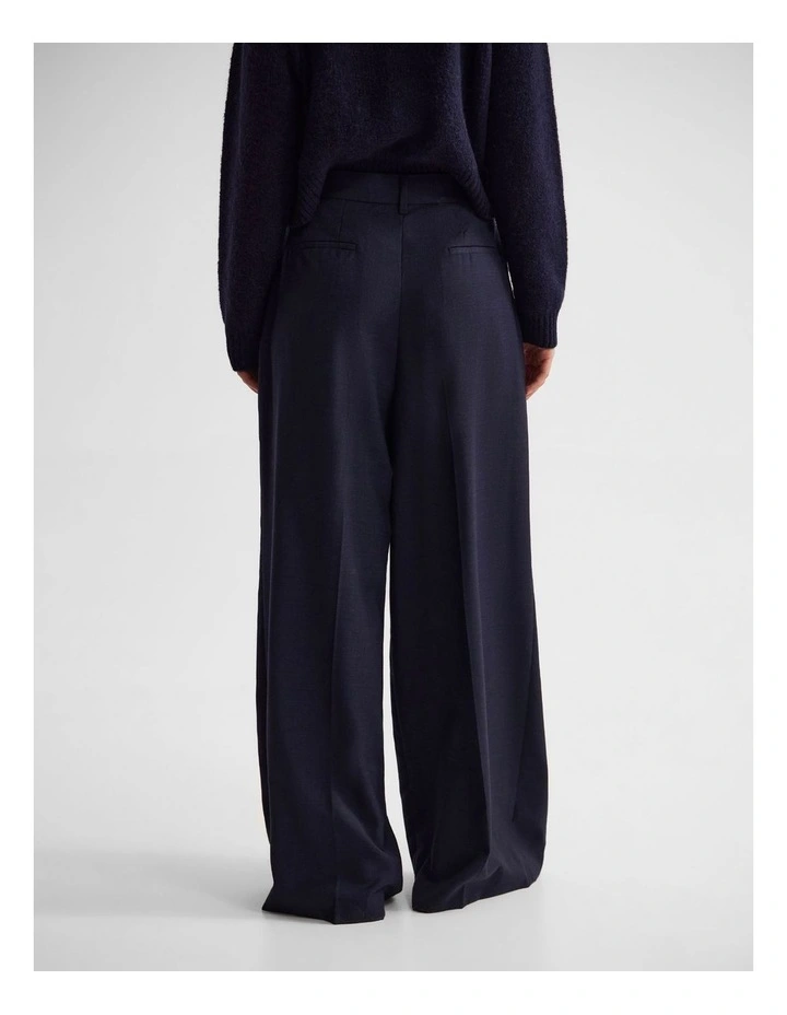Margot Pure Wool Pant in Navy image 2