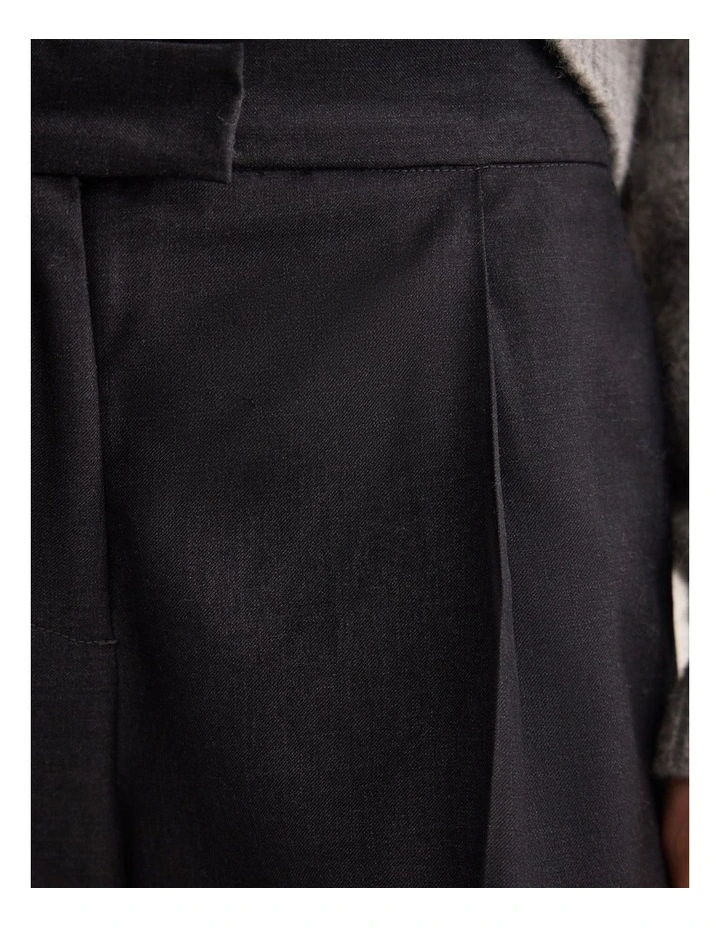 Belle Wool Pant in Charcoal image 6