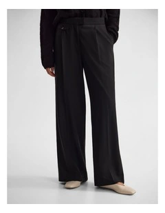Belle Wool Pant in Black