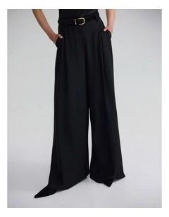 Margot Pure Wool Pant in Black
