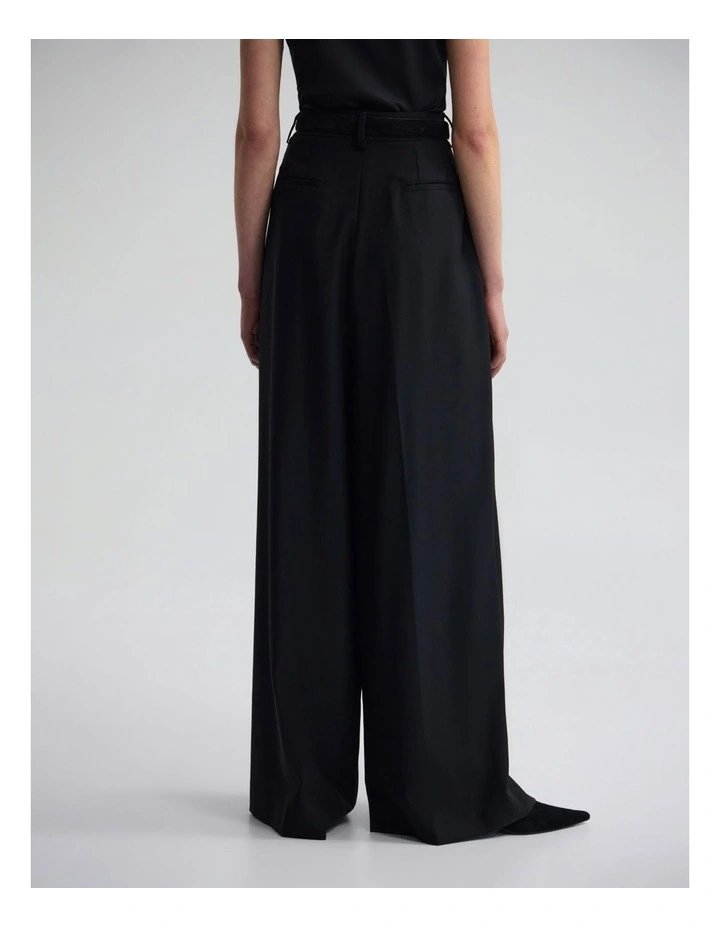 Margot Pure Wool Pant in Black image 2