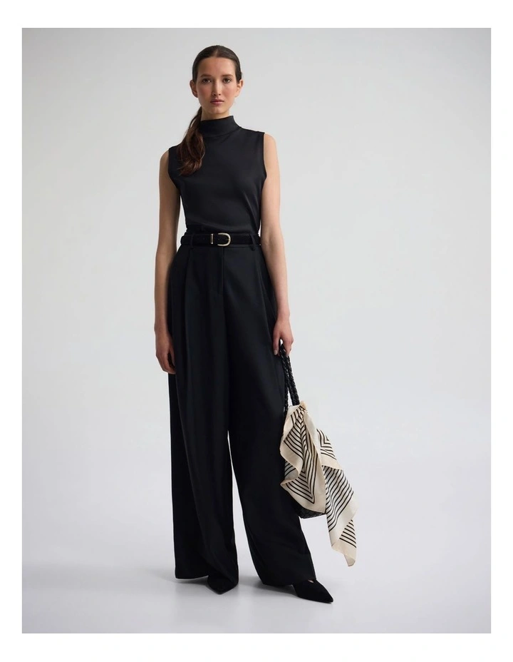 Margot Pure Wool Pant in Black image 4