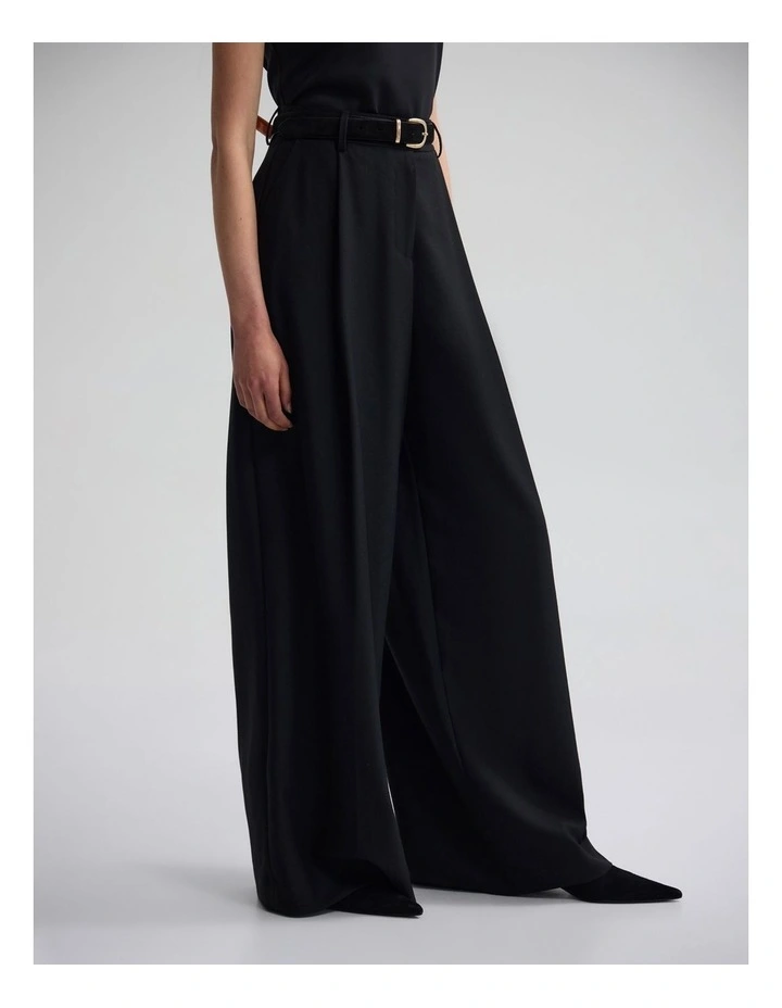 Margot Pure Wool Pant in Black image 5