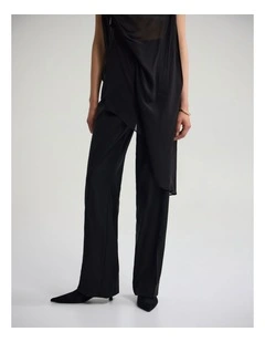 Calista Pure Wool Pant in Black