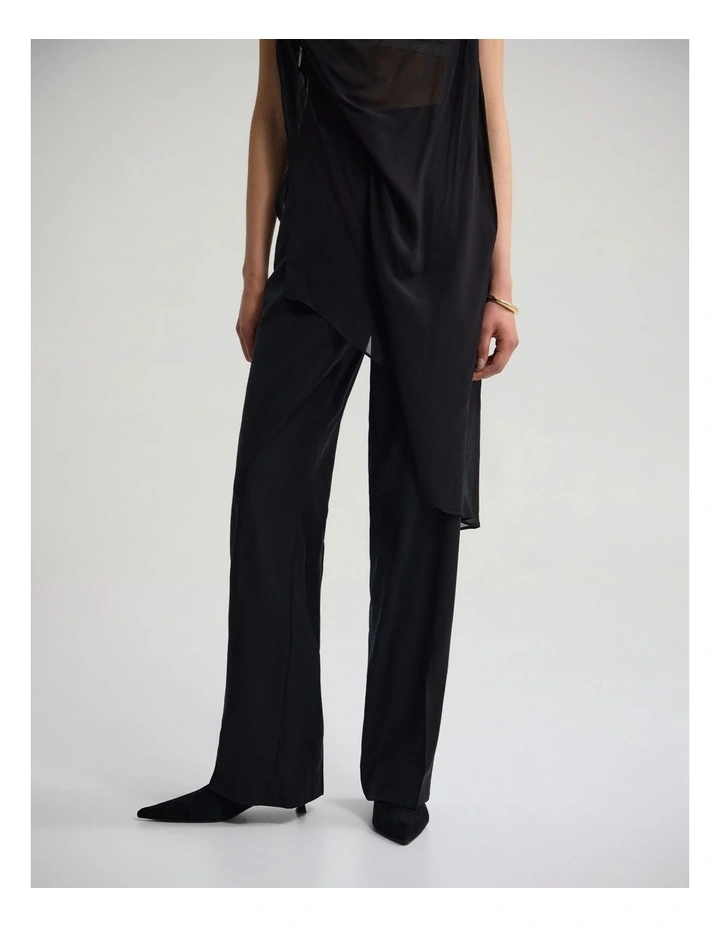 Calista Pure Wool Pant in Black image 1