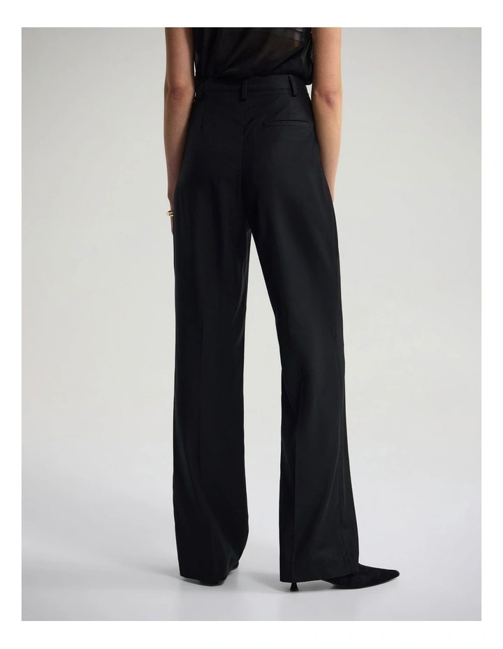 Calista Pure Wool Pant in Black image 2