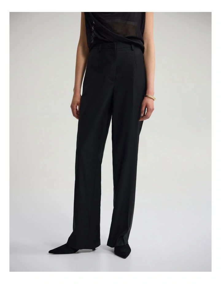 Calista Pure Wool Pant in Black image 4