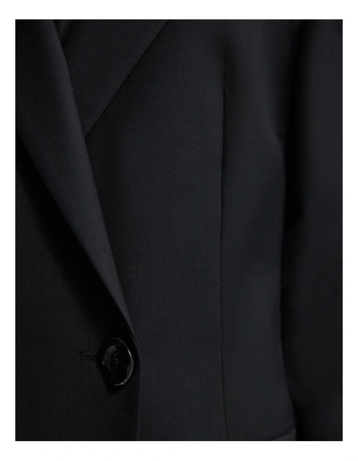 Calliope Pure Wool Blazer in Black image 6