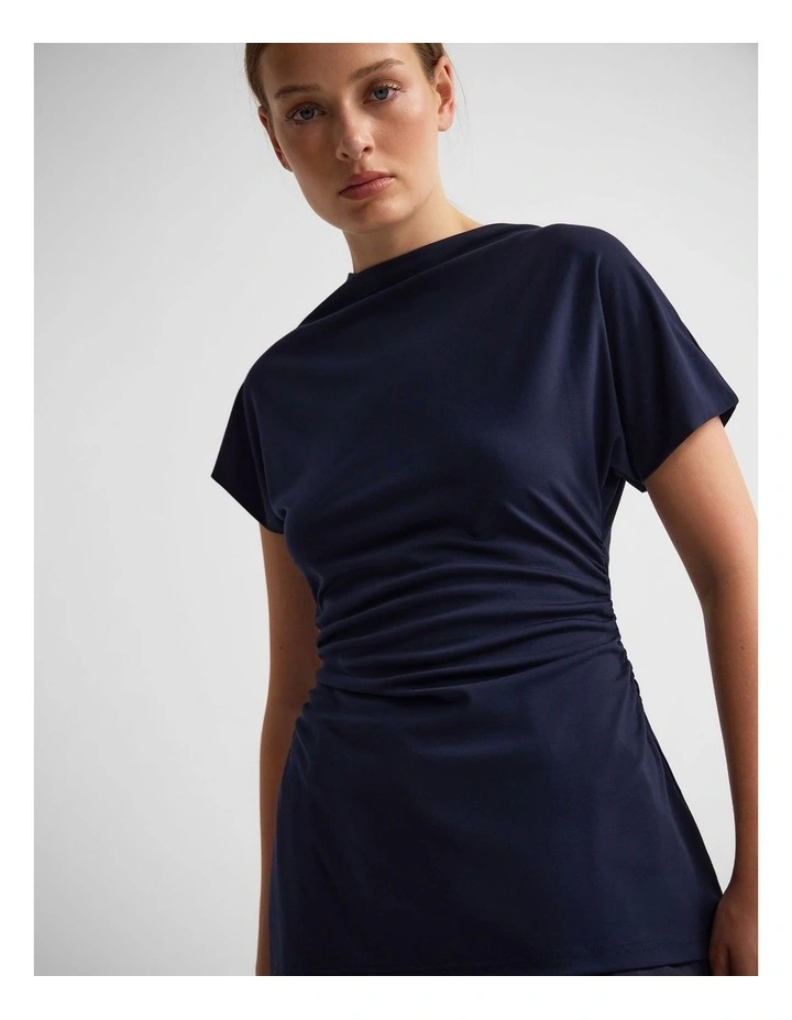 Isla Top in Navy image 4