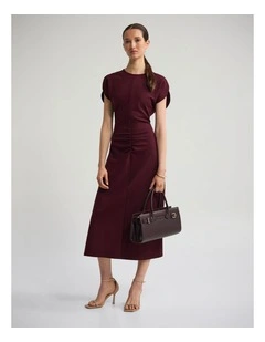 Kitty Ponti Dress in Plum