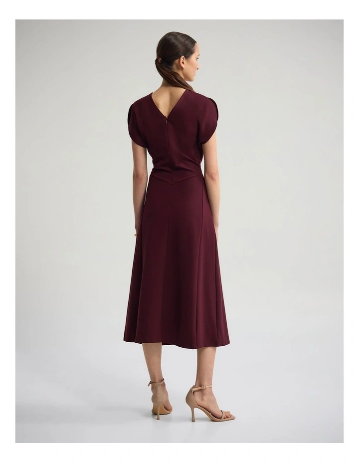 Kitty Ponti Dress in Plum image 2