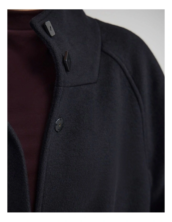 Isabelle Drawcord Coat in Black image 5
