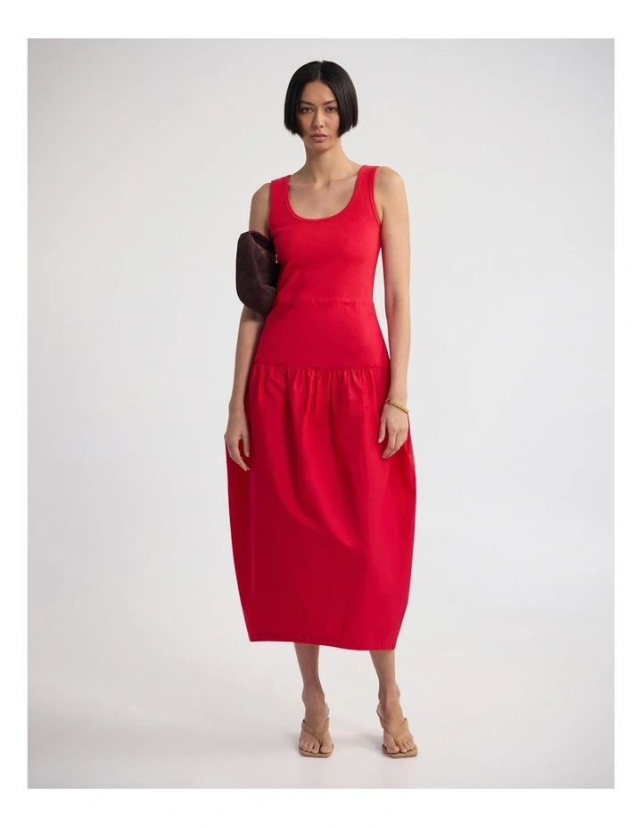 Violet Tulip Skirt Dress in Red image 1