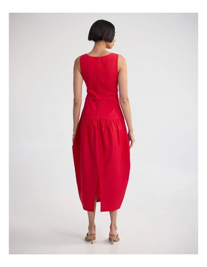 Violet Tulip Skirt Dress in Red image 2
