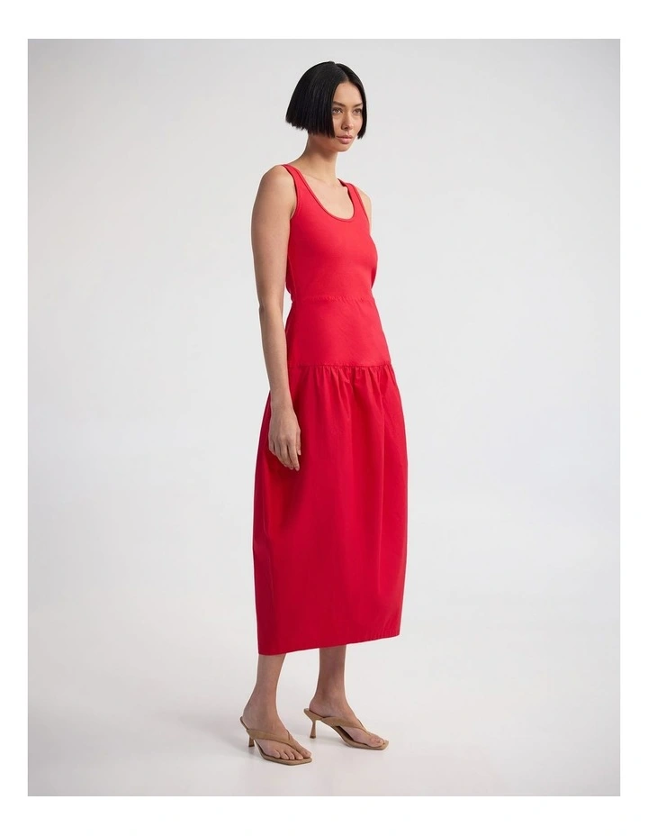 Violet Tulip Skirt Dress in Red image 3