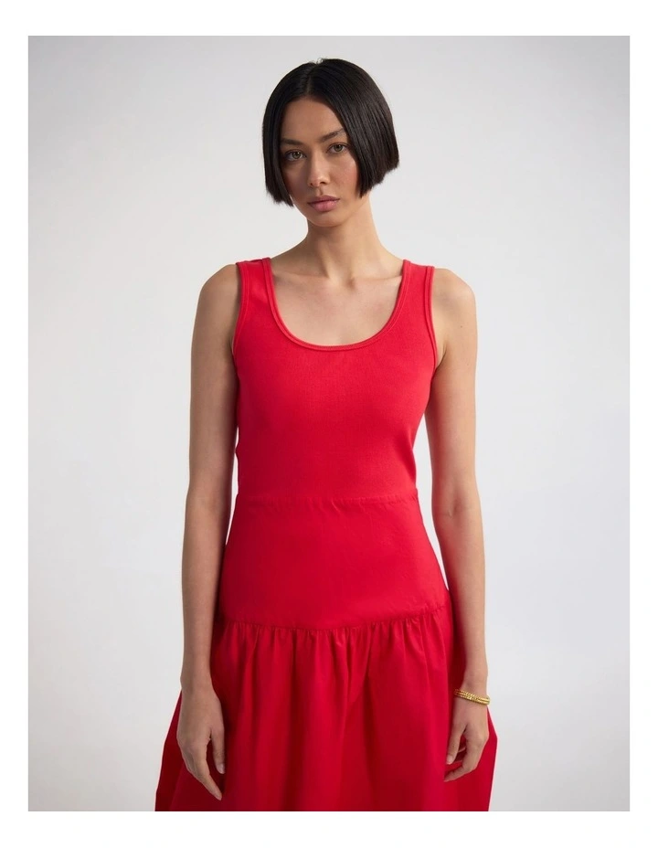 Violet Tulip Skirt Dress in Red image 5