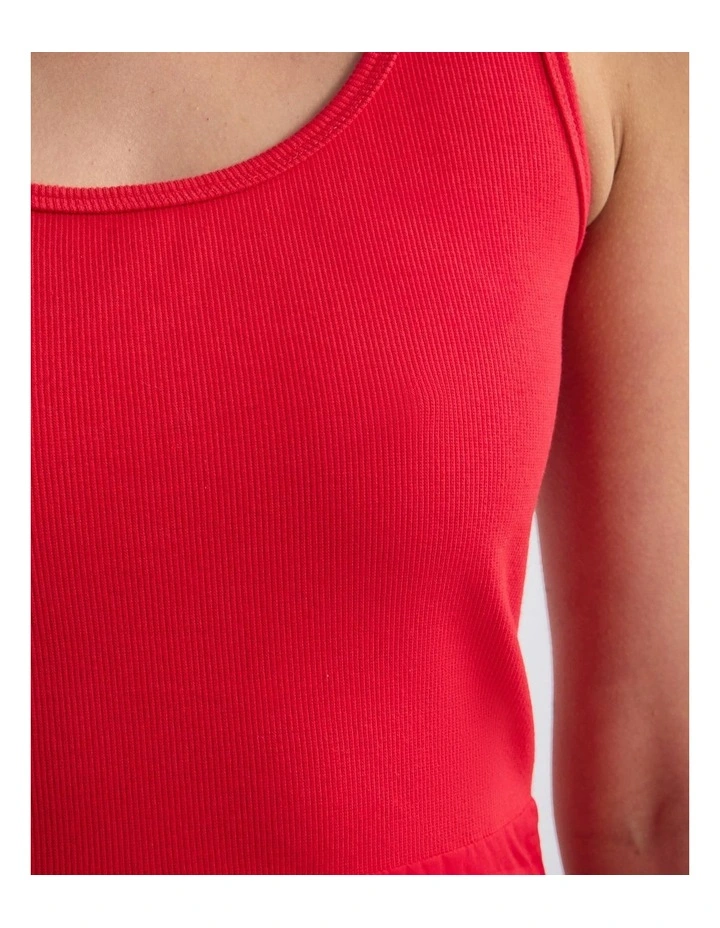 Violet Tulip Skirt Dress in Red image 6