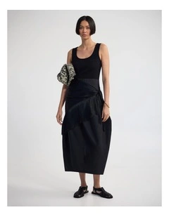 Violet Tulip Skirt Dress in Black