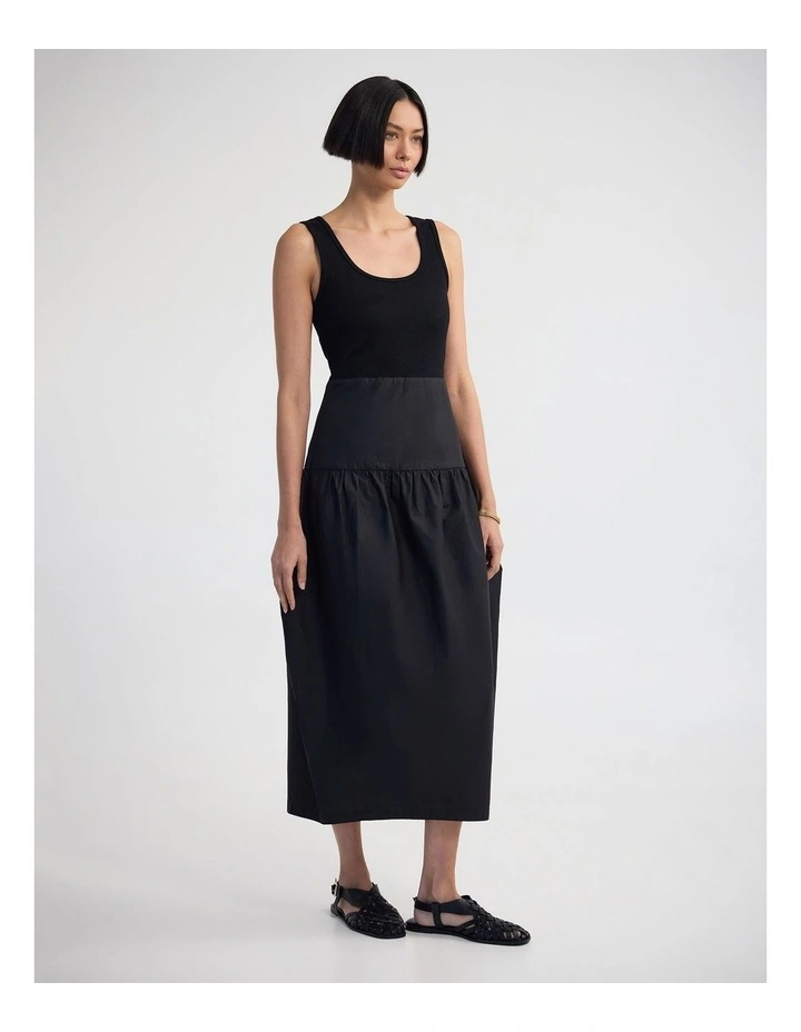 Violet Tulip Skirt Dress in Black image 3