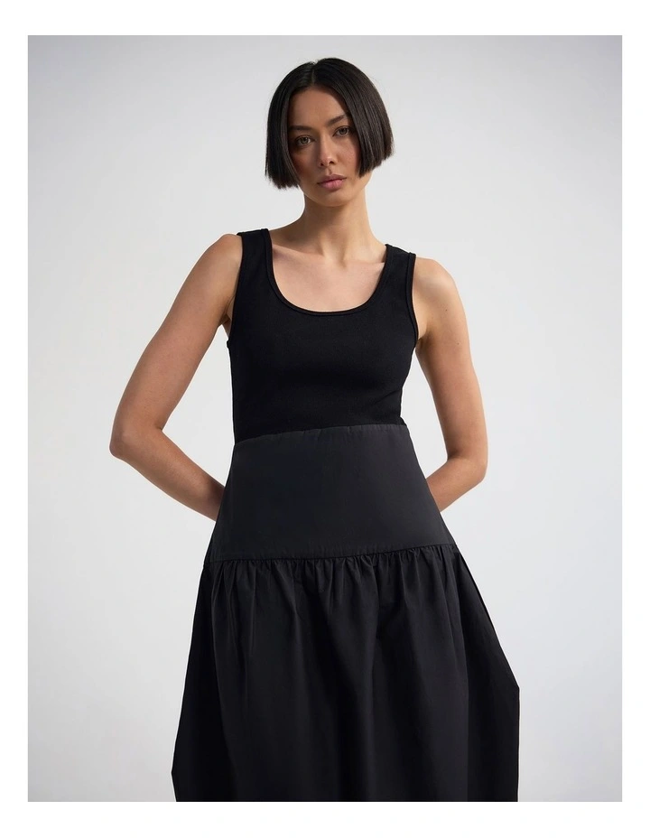 Violet Tulip Skirt Dress in Black image 5