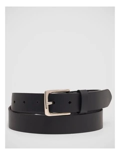 Sienna Leather Womens Belt in Black
