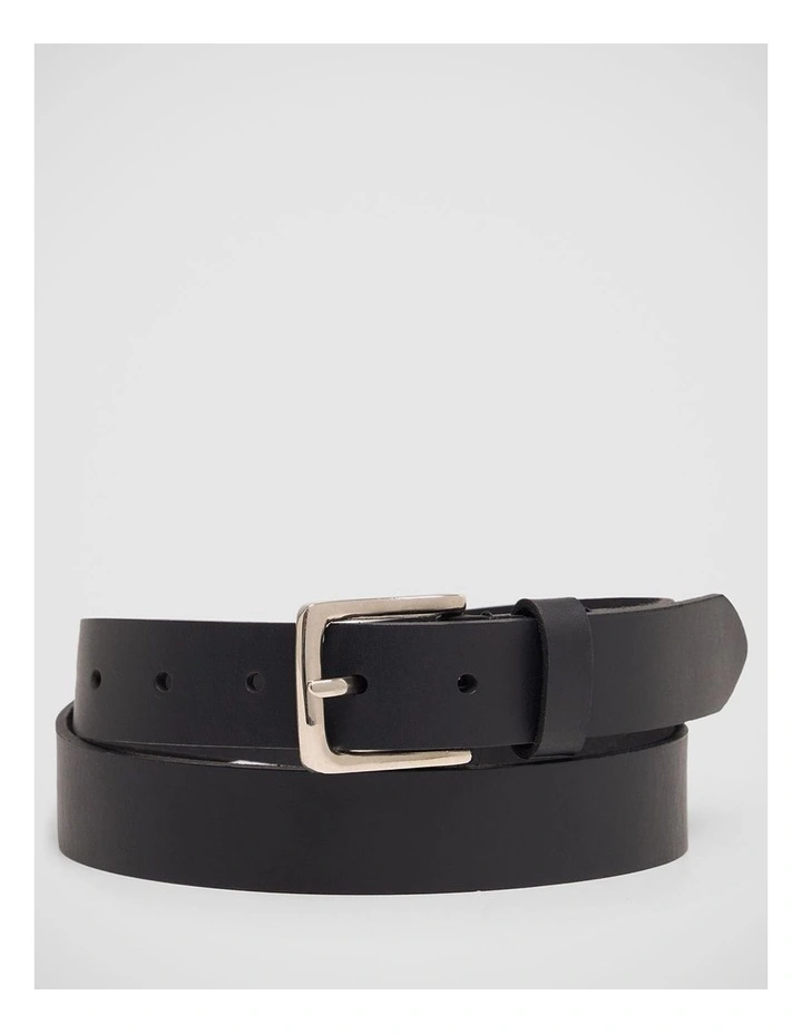 Sienna Leather Womens Belt in Black image 1