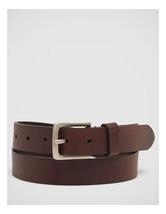 Sienna Leather Womens Belt in Chocolate