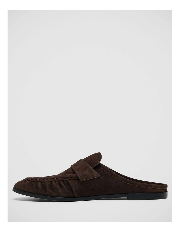 Hadley Suede Mule Loafer in Chocolate image 2