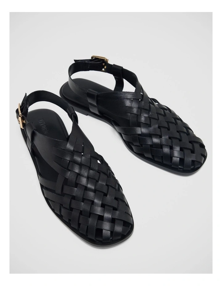 Noa Fisherman Sandal in Black image 5