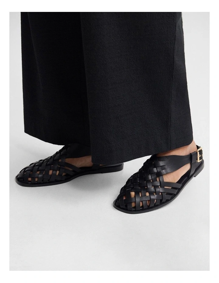 Noa Fisherman Sandal in Black image 6